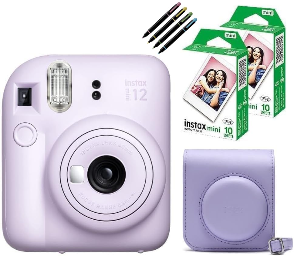 Amazon | インスタントカメラ チェキ instax mini 12 (4点セット